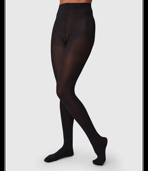 SWEDISH STOCKINGS •• Panty stina bio cotton | Black from De Groene Knoop