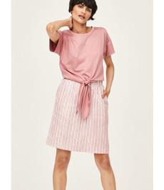 THOUGHT  •• Azalea  paperbag waist skirt  blush pink via De Groene Knoop