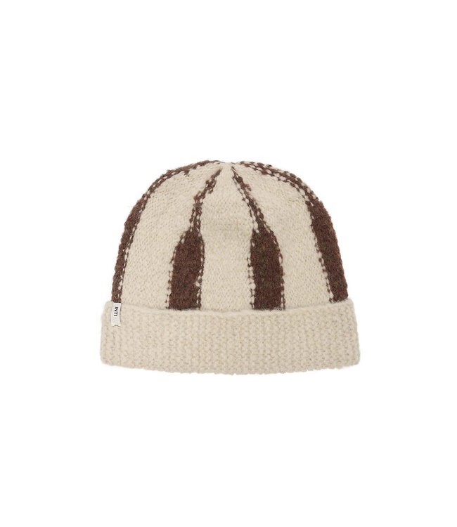 INTI Knitwear •• Hat Torre | HW2481 | cacao-marfil from De Groene Knoop