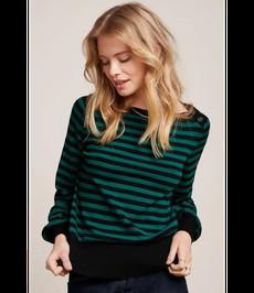 KING LOUIE •• Marie Bell Top Loop Stripe | Peacock Green via De Groene Knoop