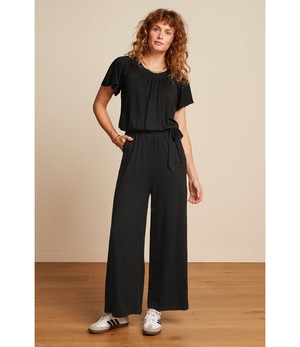 KING LOUIE •• Talia Jumpsuit Ecovero Classic | black from De Groene Knoop