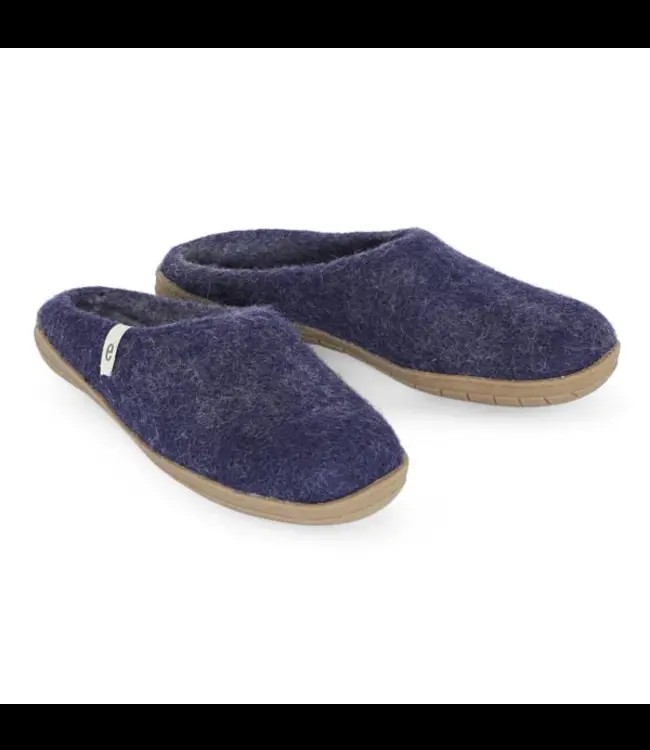 EGOS Copenhagen •• Slipper Rubberen Zool | Blue from De Groene Knoop