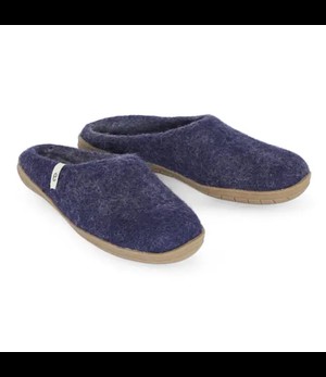 EGOS Copenhagen •• Slipper Rubberen Zool | Blue from De Groene Knoop