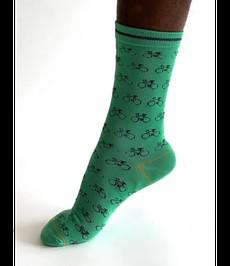 THOUGHT  •• Heren sokken PEYTON BIKE | Bright green via De Groene Knoop