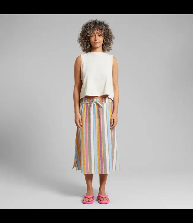 DEDICATED. ••Skirt Klippan Club Stripe| Multi Color from De Groene Knoop