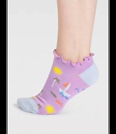 THOUGHT  •• Sailing Trainer Socks  | Dusk Lilac via De Groene Knoop