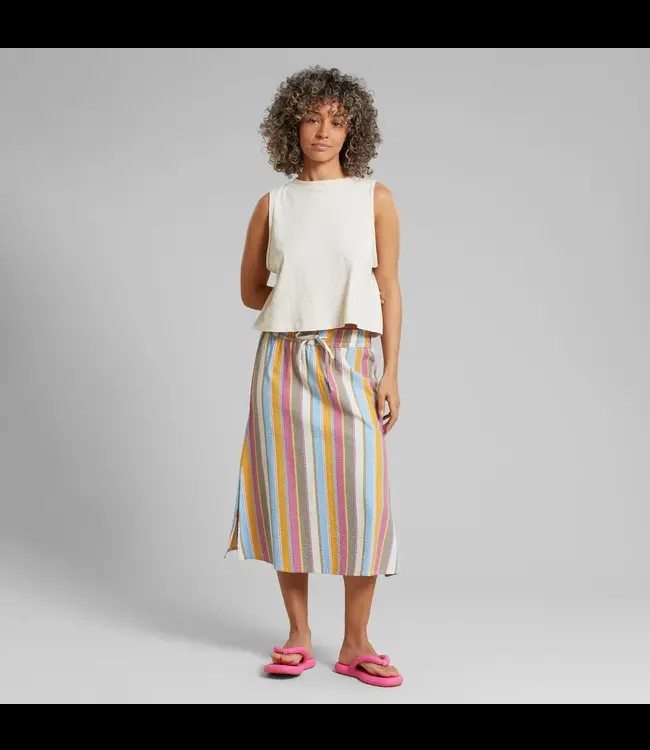 DEDICATED. ••Skirt Klippan Club Stripe| Multi Color from De Groene Knoop