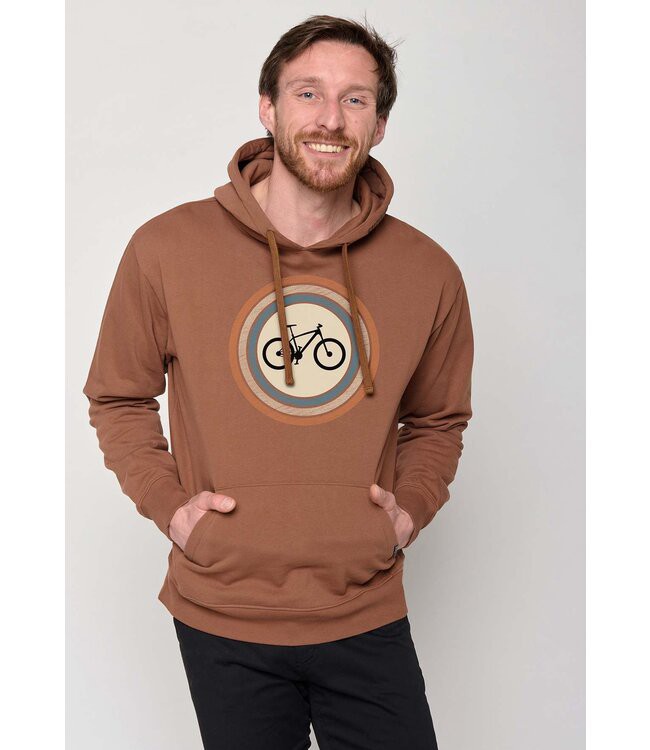 GREENBOMB •• Hoodie Joy Bike Target | Wood Bark from De Groene Knoop