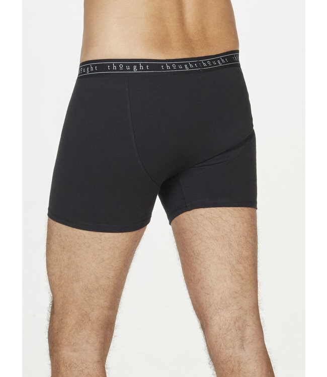 THOUGHT  •• Arthur Men's Plain Bamboo Boxer | black from De Groene Knoop