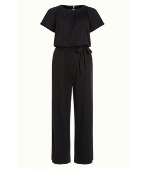 KING LOUIE •• Talia Jumpsuit Ecovero Classic | black from De Groene Knoop