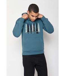 GREENBOMB •• Hoodie Joy Nature Wood Camp | Blue Stone via De Groene Knoop