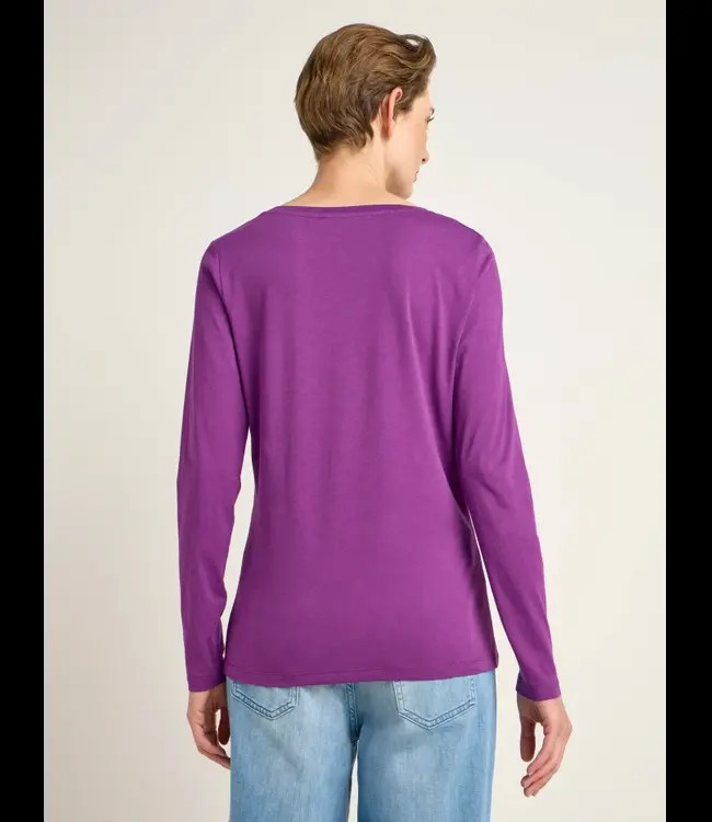 LANIUS •• Longsleeve GOTS | Violet | Langarmshirt from De Groene Knoop