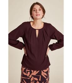 Tranquillo •• EcoVero™ blouse | plum via De Groene Knoop