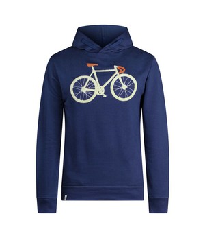 GREENBOMB •• Hoodie Star Bike Fluffy | navy from De Groene Knoop