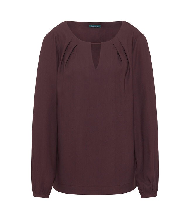 Tranquillo •• EcoVero™ blouse | plum from De Groene Knoop