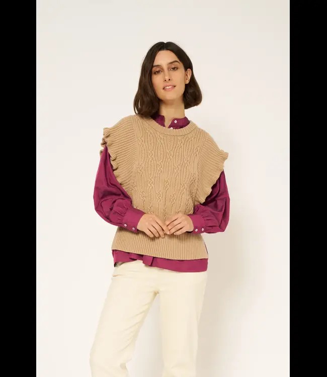 EKYOG •• Pull Momo | beige chine from De Groene Knoop