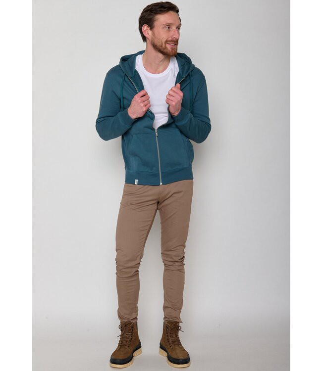 GREENBOMB •• Sweatvest Basic Revel | Blue Stone from De Groene Knoop