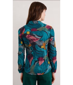 SEASALT CORNWALL •• Larissa Shirt | Lelant Abstract Mix from De Groene Knoop