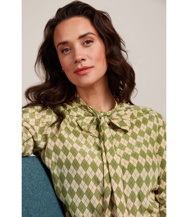 KING LOUIE •• Delia Blouse Farrow | Guacemole from De Groene Knoop