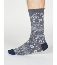 THOUGHT  Heren sokken Olwin Fairisle  | Bamboo Organic Cotton via De Groene Knoop