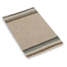 Vloerkleed, gerecycled katoen, beige streep multicolor, klein via Dille & Kamille