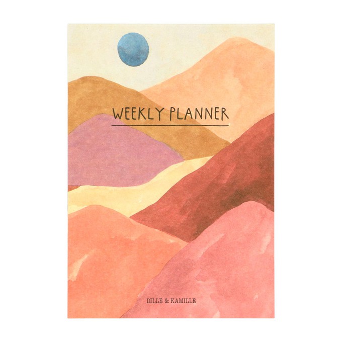 Weekplanner, woestijnlandschap, A5, papier from Dille & Kamille