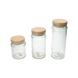 Pot met houten deksel, glas, 350 ml from Dille & Kamille