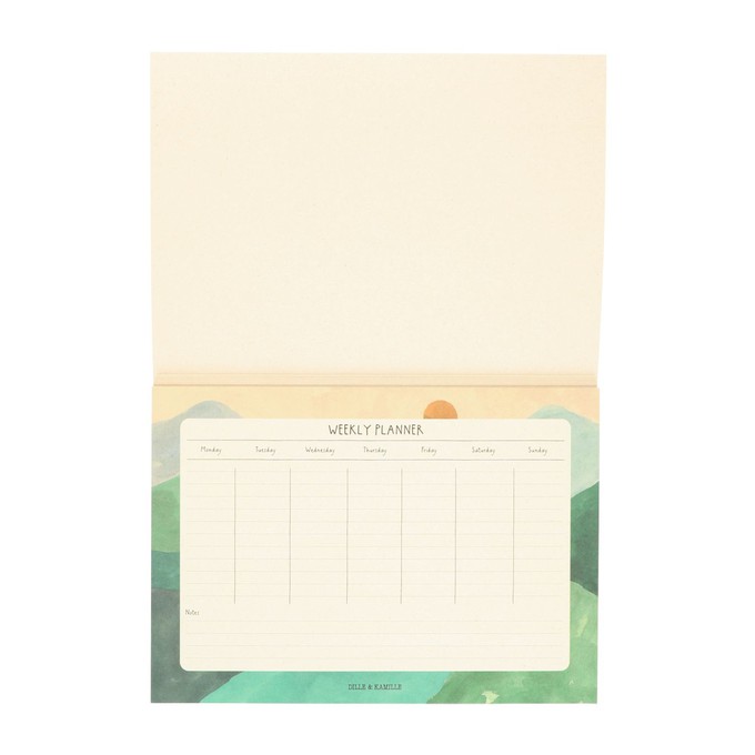 Weekplanner, boslandschap, A4, papier from Dille & Kamille