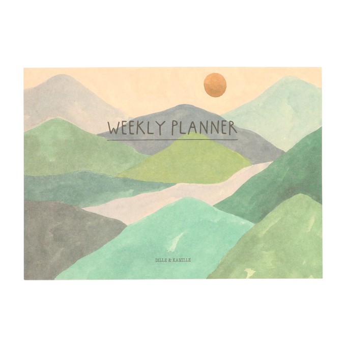 Weekplanner, boslandschap, A4, papier from Dille & Kamille