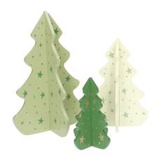 DIY kerstbomen 3D, hout, set van 3 via Dille & Kamille