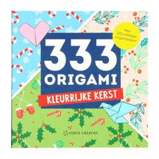 333 vellen origami papier, kleurrijke kerst via Dille & Kamille