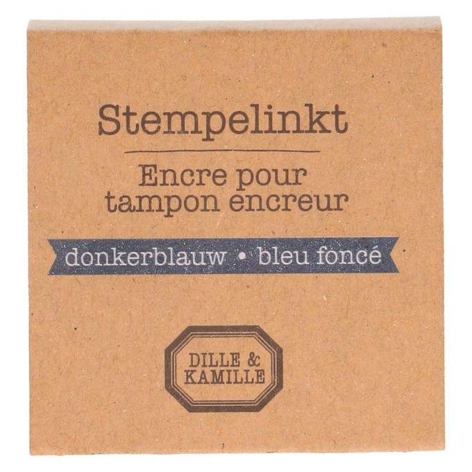 Stempelkussen. donkerblauw, 5 x 5 cm from Dille & Kamille