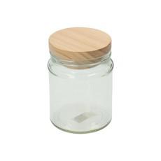 Pot met houten deksel, glas, 350 ml via Dille & Kamille