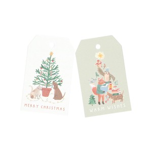 Cadeaulabels, kerstdieren, papier, 10 stuks from Dille & Kamille