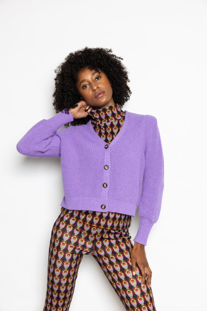 Montana Cardigan | Purple from Elements of Freedom