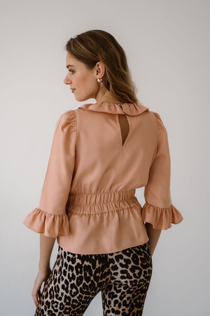 KATE TOP - PEACH from ELJO THE LABEL