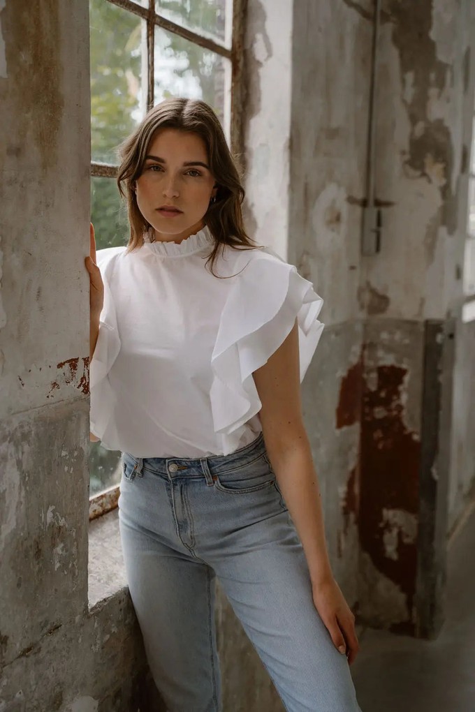 RACHEL TOP - WHITE from ELJO THE LABEL