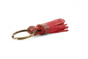 Mini Leather Tassel Keyring from Elvis & Kresse