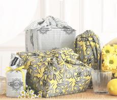 Furoshiki Gift Wrap - 9 Piece Sunshine & Make A Wish Bundle Fabric Gift Wrap via FabRap