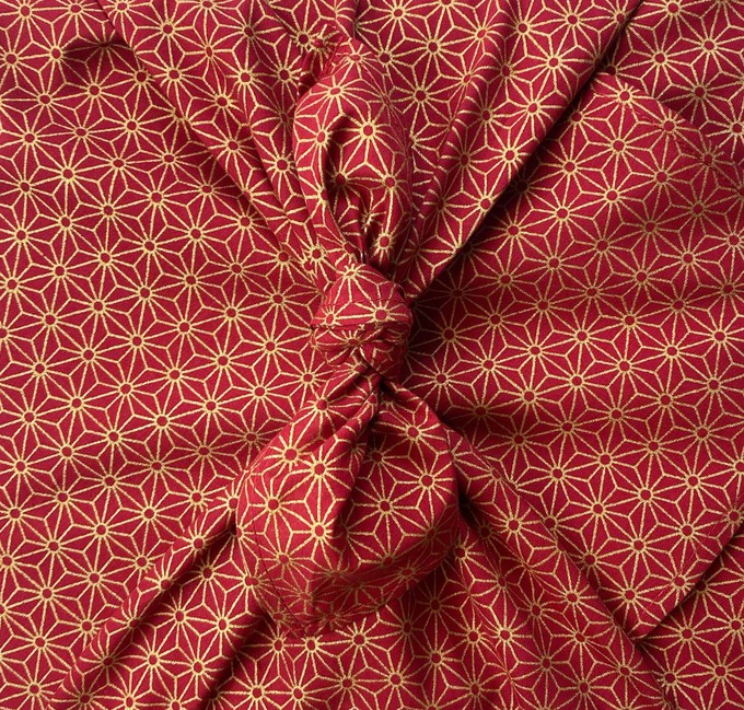 Furoshiki Gift Wrap Ruby Fabric Gift Wrap from FabRap