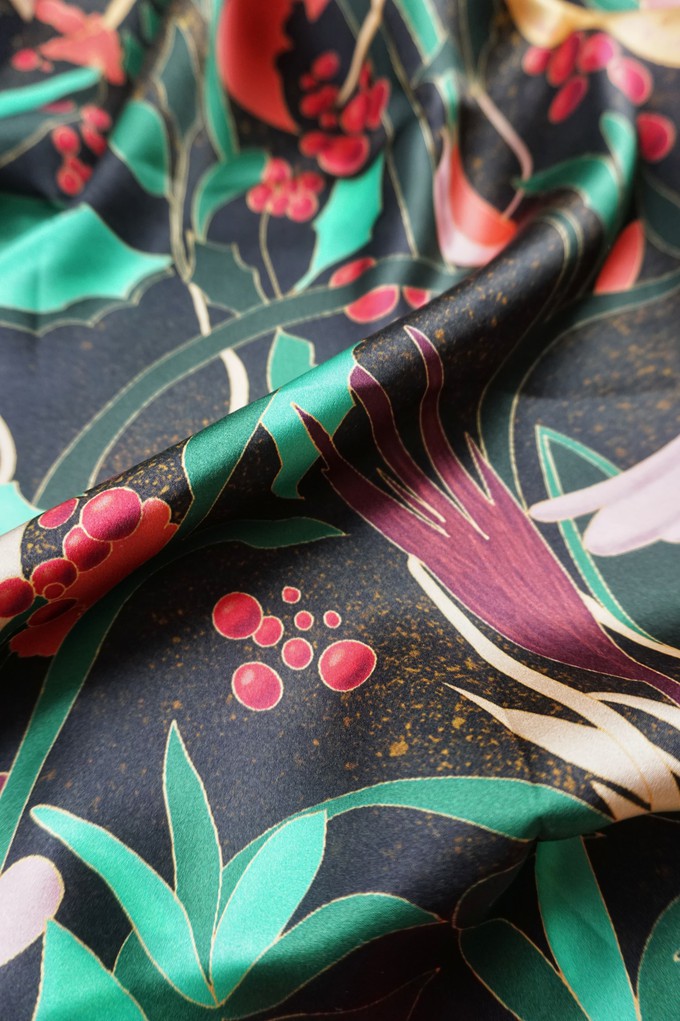 Furoshiki - Jewel Bloom - Silk - FabRap from FabRap