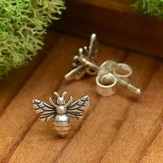 Zilveren oorbellen bijen via Fairy Positron