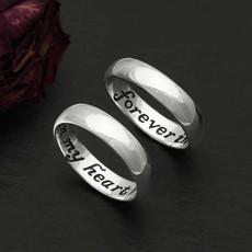 Zilveren ring Forever in my heart via Fairy Positron