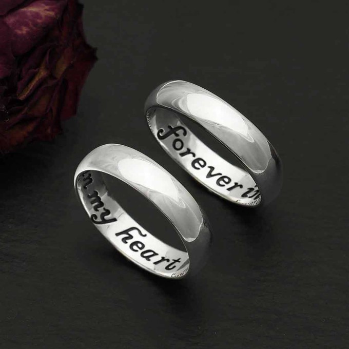 Zilveren ring Forever in my heart from Fairy Positron