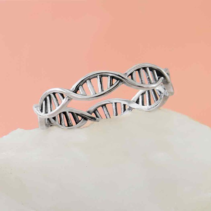 Zilveren ring DNA from Fairy Positron