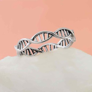 Zilveren ring DNA from Fairy Positron