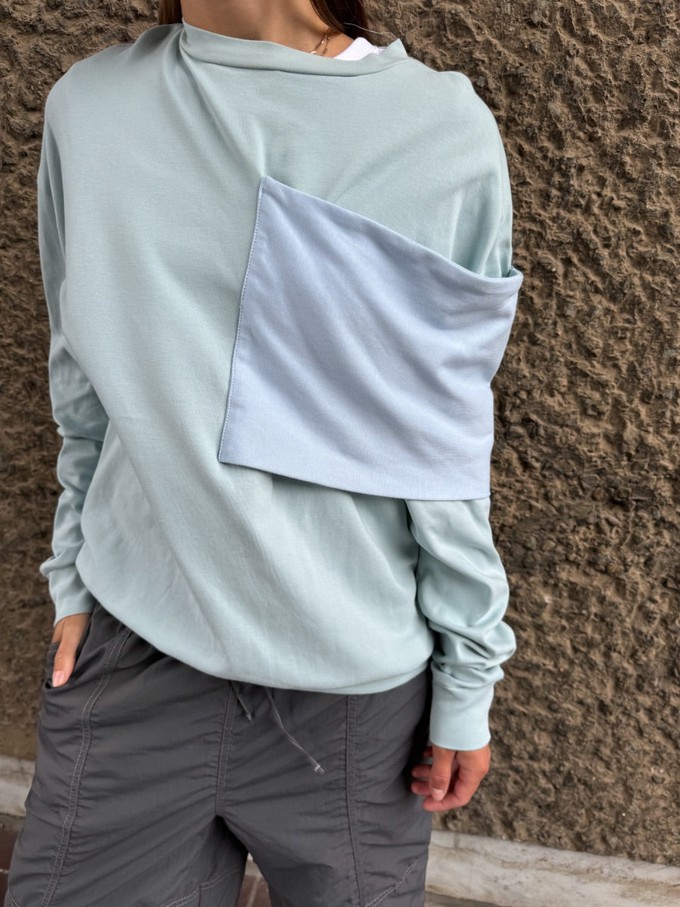 Oversized Jumper in Mint Green - Size 6 from Fanfare Label