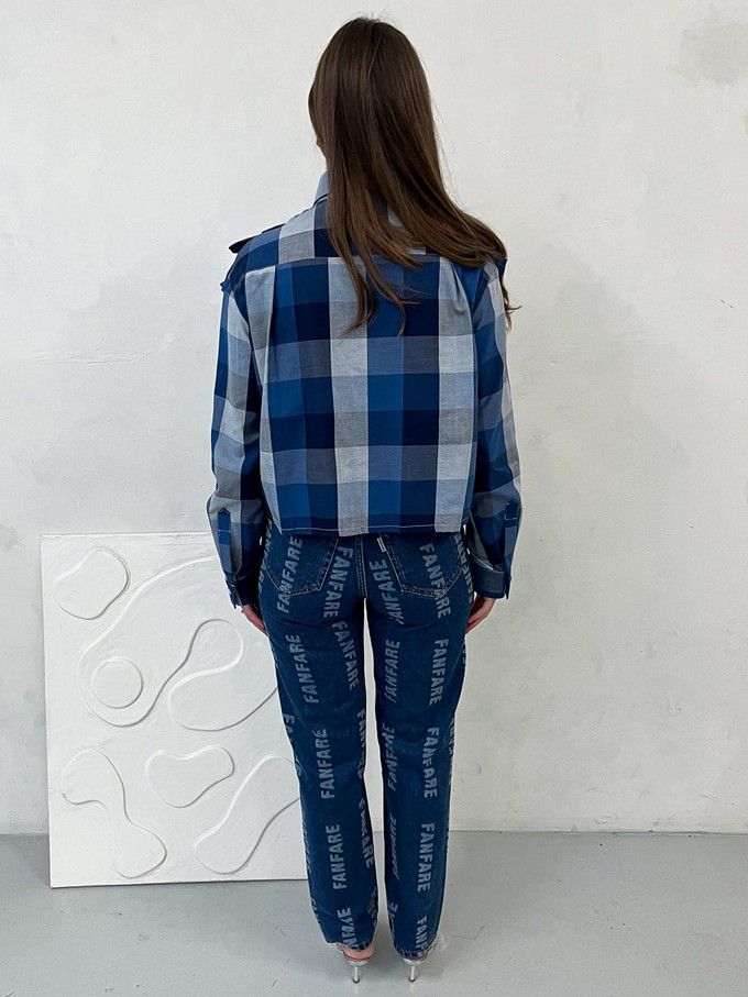 Rain Frill Checked Shirt from Fanfare Label