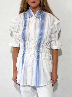 Dakota Upcycled Striped Shirt - Limited Edition from Fanfare Label