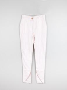 Red & White Stripe Skinny Trouser via Fanfare Label